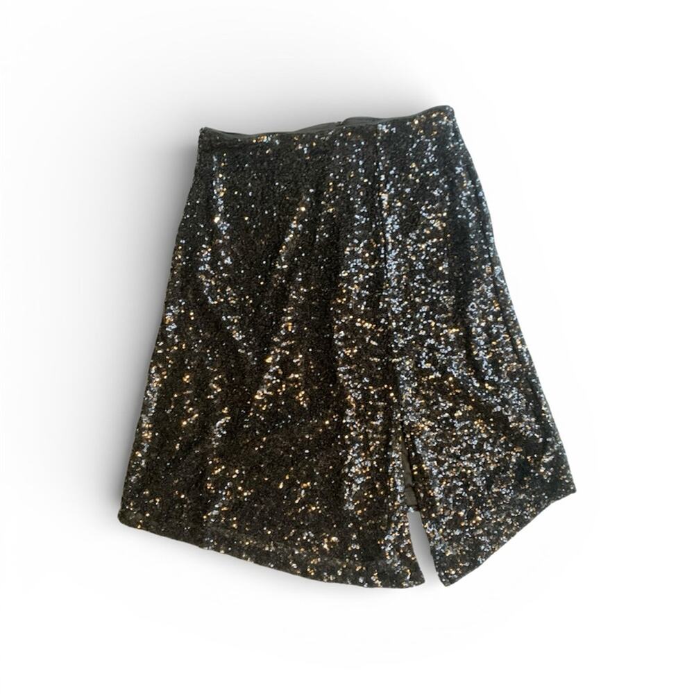 NWT Vero Moda Black Sequin Skirt Size Large